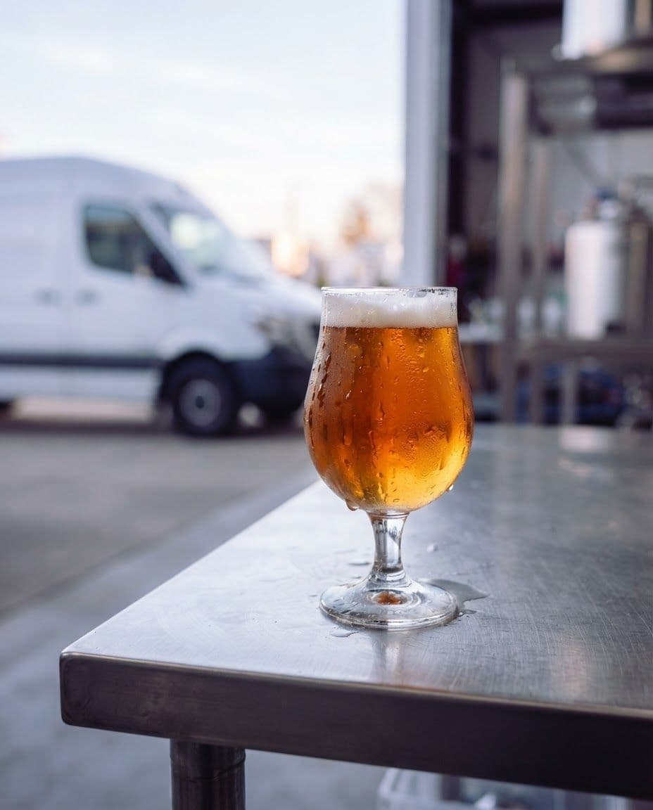 Beer being delivered